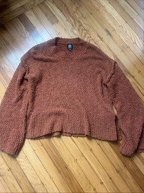bobeau Rust Bobeau Crewneck Sweater